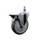 Service Caster 5 Inch Gray Polyurethane 12 Inch Threaded Stem Caster with Brake SCC-TS20S514-PPUB-PLB-121315 - alternate 1